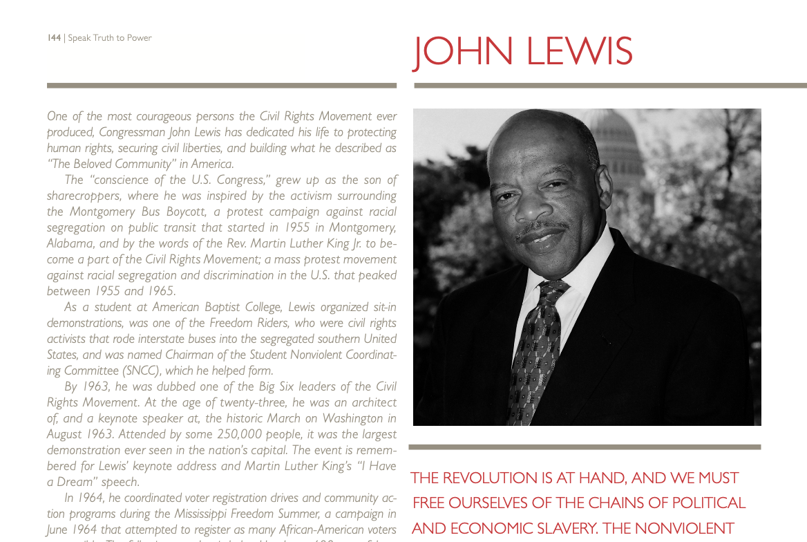 John Lewis: Non-Violent Activism: Lesson Plan