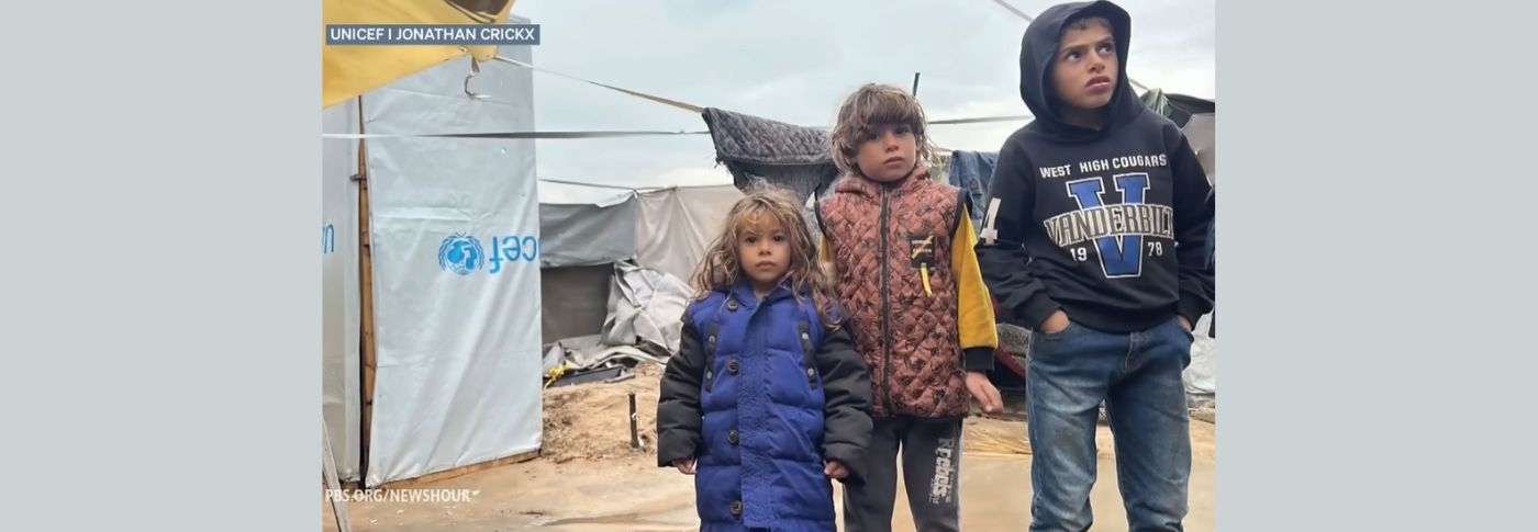 Displaced Palestinian Children Struggle with Cold, Malnutrition in Gaza Months After Ceasefire